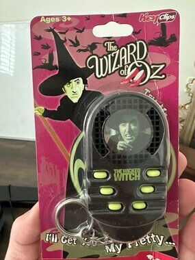 Wizard of Oz Wicked Witch Talking Keychain – Sealed KeyClips w/ Original Package